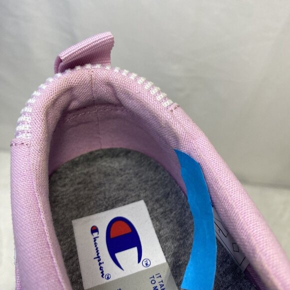 Champion Rally Slip -On Sneakers Canvas Shoes Women Size 6 Pink New (CPS10165W) - Picture 6 of 16